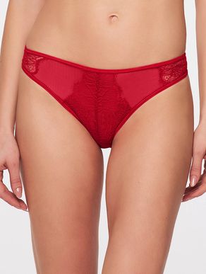 Calcinha Biquíni Em Tule Valentine Signal Red  Valisere
