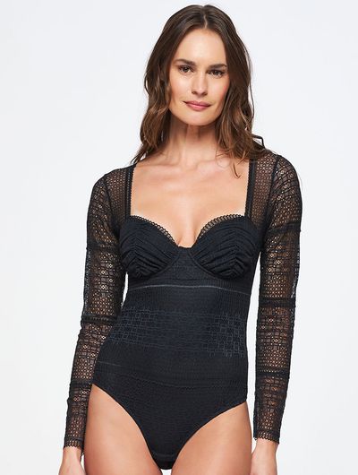 Body-Manga-Longa-Mix-Preto-Valisere Body-Manga-Longa-Mix-Preto-Valisere