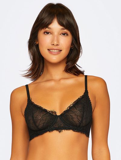 Sutiã Leve Com Aro Bridal Preto Valisere