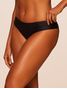 Tanga Lateral Larga Lisos Preto Agua Doce