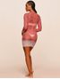 Vestido Curto Estampado Sunny Laranja Agua Doce