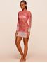 Vestido Curto Estampado Sunny Laranja Agua Doce