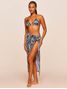 Canga Estampada Wild Preto Agua Doce