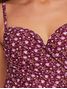 Maiô Meia Taça Estampado Oásis Roxo Água Doce