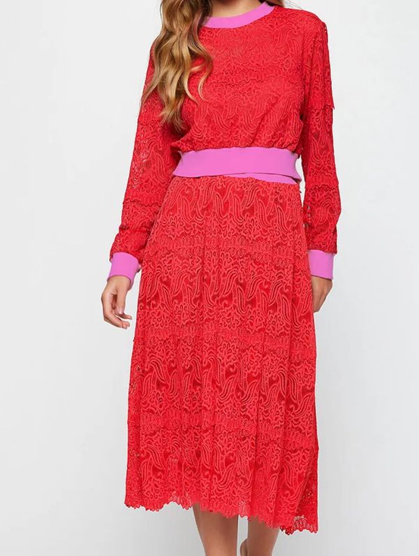 Cropped Manga longa Lisa Aurora To Go RED P