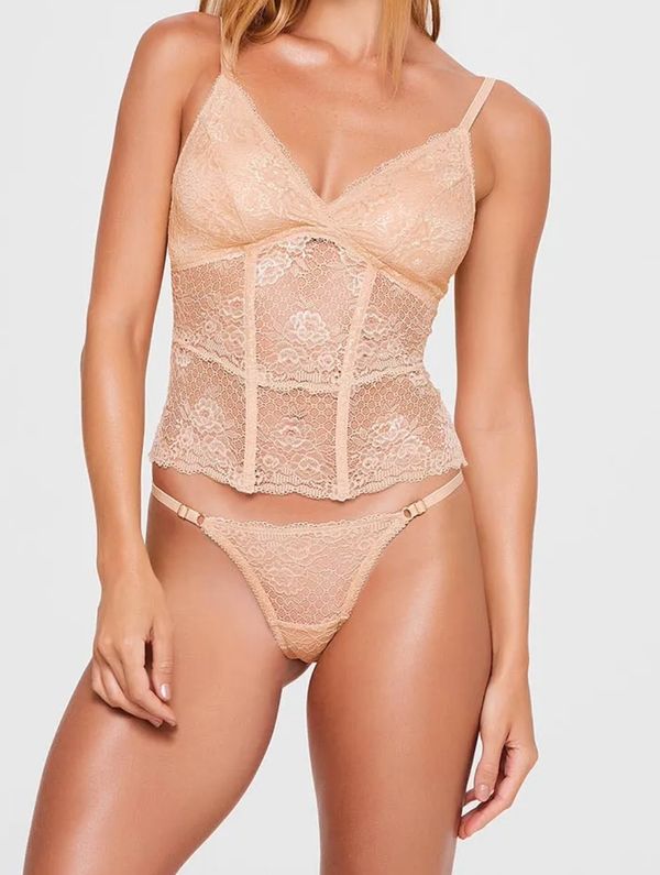 Corselet Em Renda Champagne WINTER WHEAT P